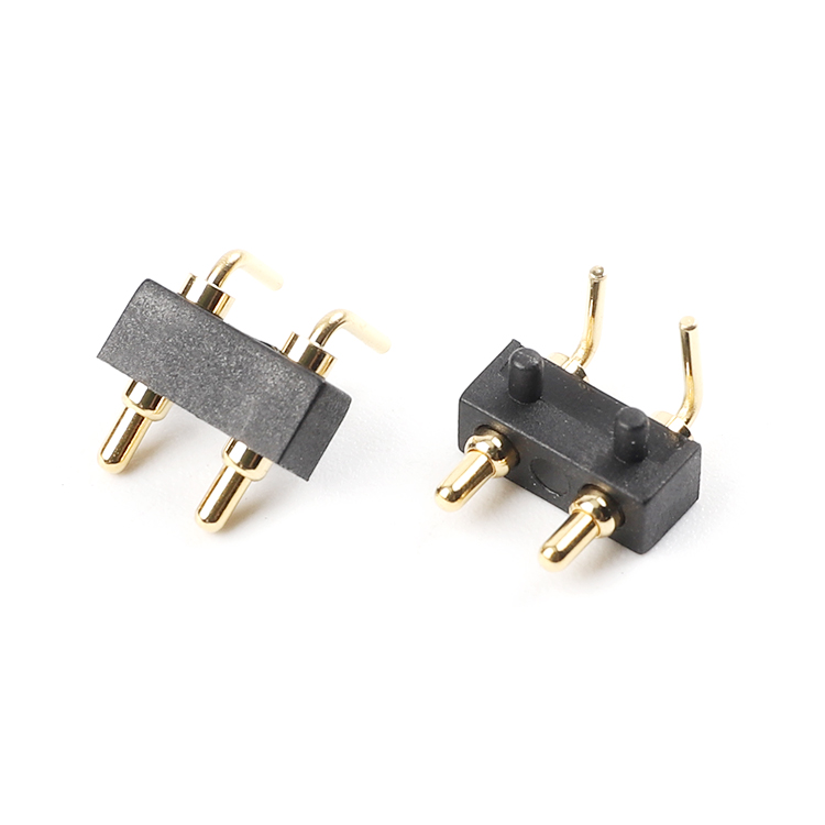 N02—single row angle pogo pin connector